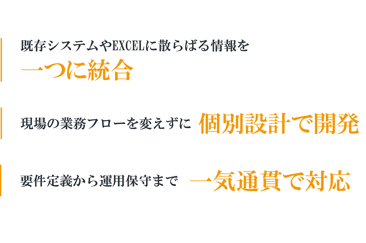 SP用システム開発特徴